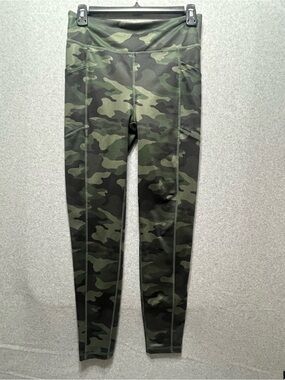 GapFit Camo Print Leggings Size S Tall High-Waisted Athletic